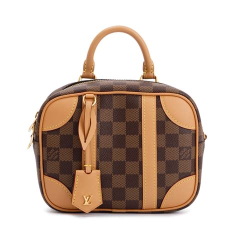 LOUIS VUITTON Valisette Souple BB Damier Ebene .